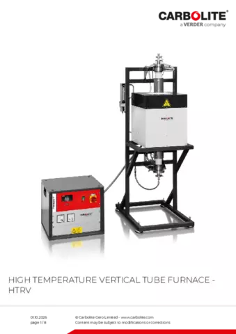 Product data sheet HTRV