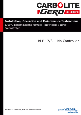 BLF 17/3 with No Controls Section