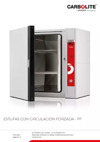 Hoja de datos del producto PF