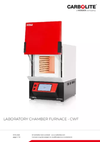 Product data sheet CWF