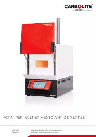 Scheda tecnica del prodotto AAF 3-7 litres