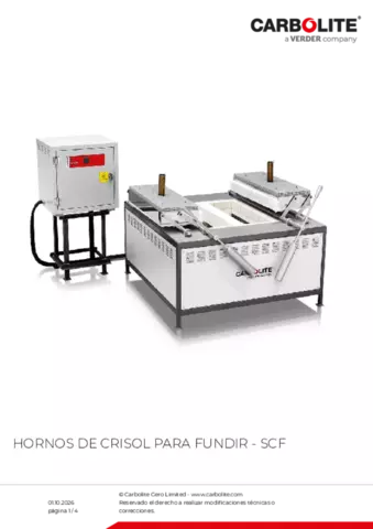 Hoja de datos del producto SCF