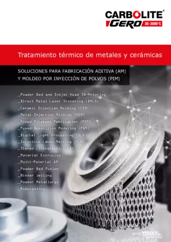 Tratamiento térmico de metales y cerámicas