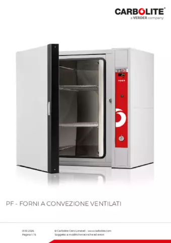 Scheda tecnica del prodotto PF