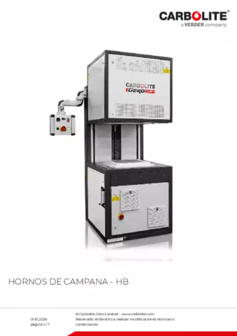 Hoja de datos del producto HB
