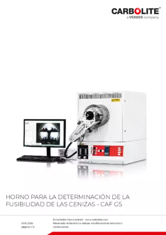 Hoja de datos del producto CAF G5