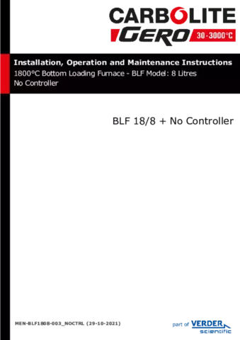 BLF 18/8 with No Controls Section