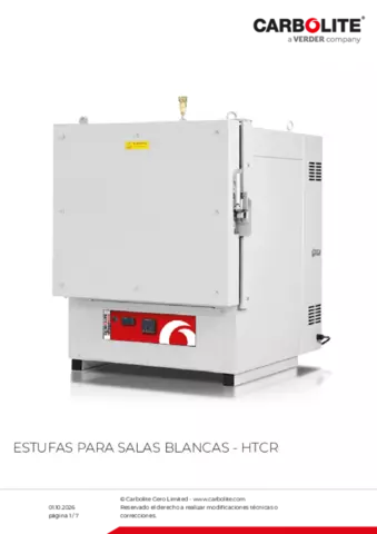 Hoja de datos del producto HTCR