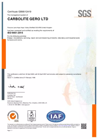 ISO 9001 Certificate