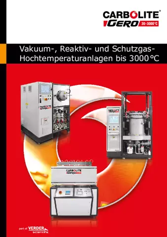 Vakuum-, Reaktiv- und Schutzgas-  Hochtemperaturanlagen bis 3000 °C