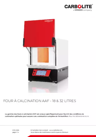 Fiche produit AAF 18-32 litres