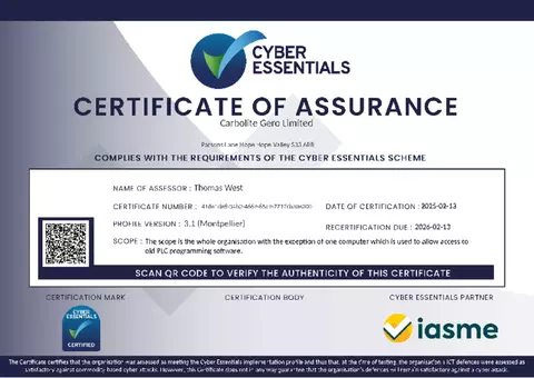 Cyber Essentials / Certificate of Assurance