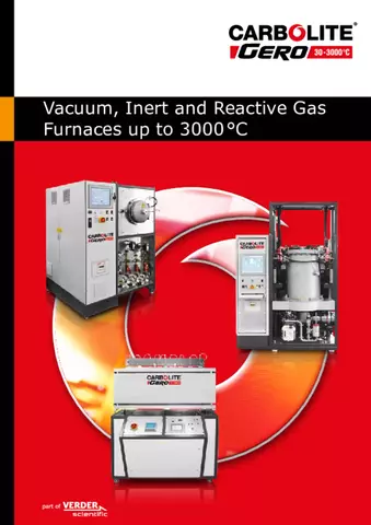 Vacuum, inert and reactive gas furnaces up to 3000 °C