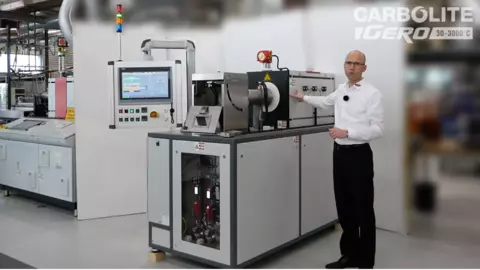 Quenching Tube Furnace with Automatic Gas System: OiQ-H2 11/120/500
