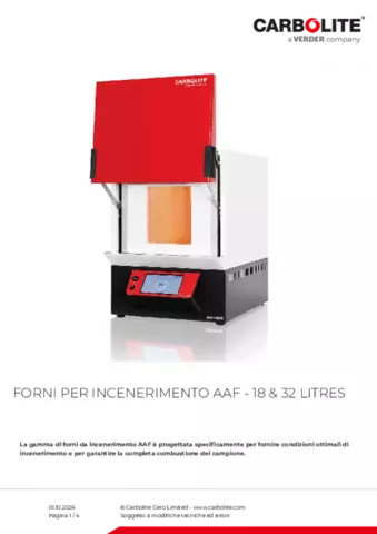 Scheda tecnica del prodotto AAF 18-32 litres