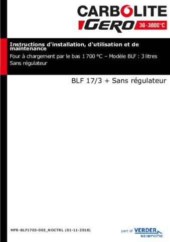 BLF 17/3 with No Controls Section
