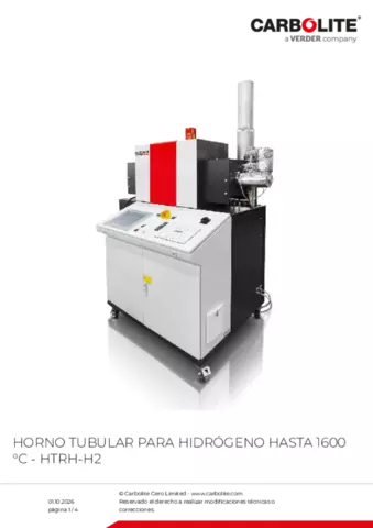 Hoja de datos del producto HTRH-H2