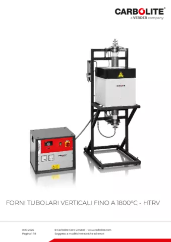 Scheda tecnica del prodotto HTRV