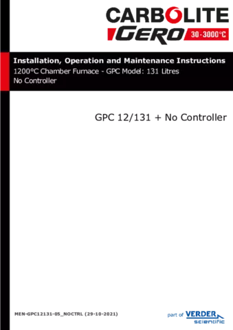 GPC 12/131 with No Controls Section