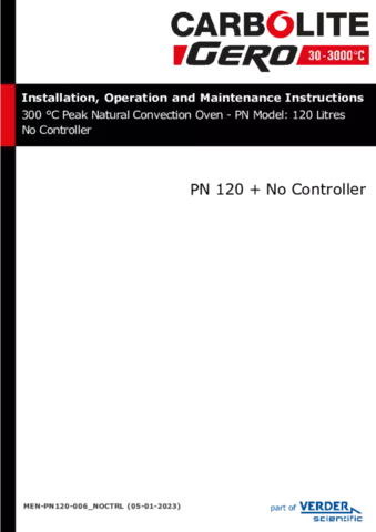PN 120 with No Controls Section