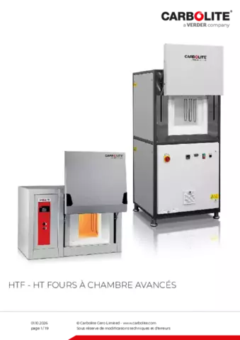 Fiche produit HTF Laboratory furnace